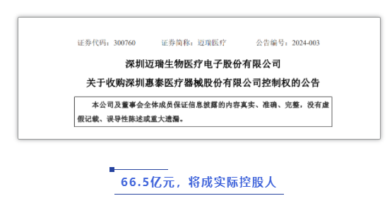 66.5億！邁瑞擬收購電生理“第一股”